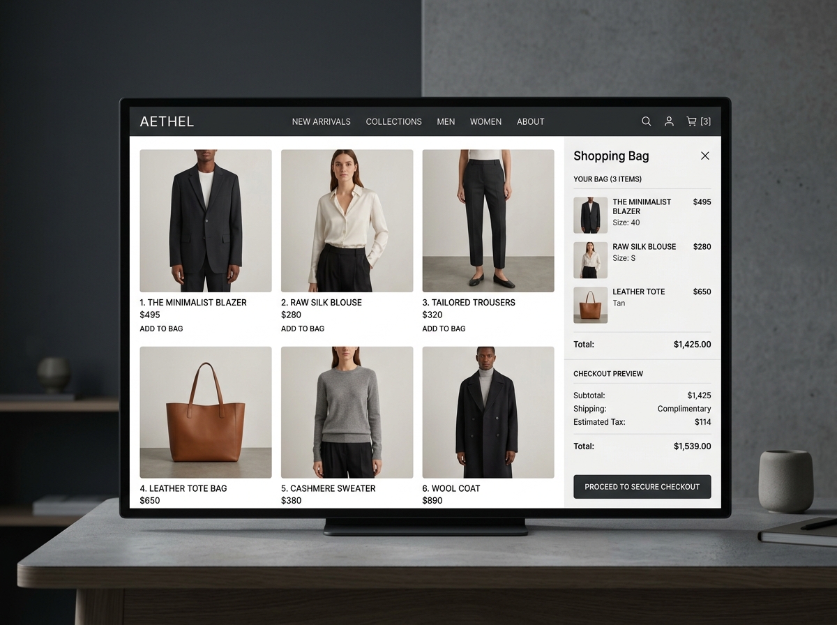 Aethel Luxury Studio & E-Commerce